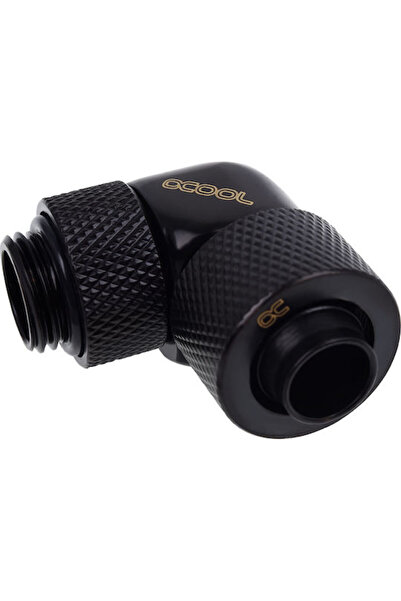 Alphacool Icicle 13 / 10mm Duză cu filet, rotativă la 90 de grade, racorduri ...