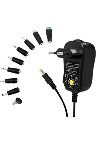 LogiLink Adaptor de alimentare universal, tensiune reglabilă de la 3 la 12V, ...