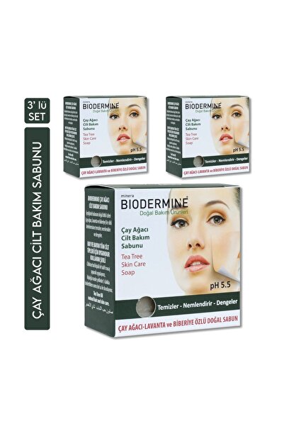 MineraBiodermine Biodermine Tea Tree Soap with Lavender and Rosemary Extracts...