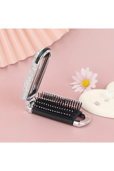 mutlu adım 22cm Taş Kaplamalı Parlak Taşlı Tarak Aynalı