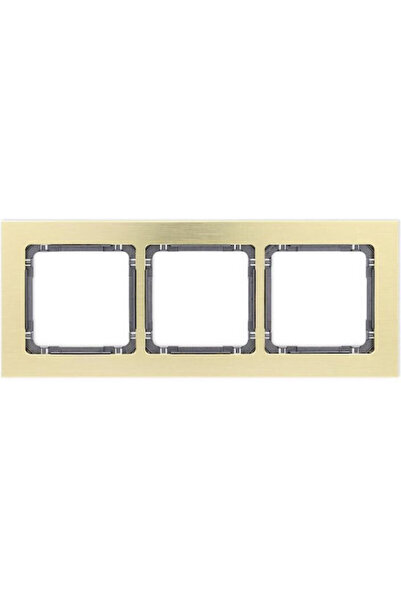 KARLIK Cadru Universal Deco Triplu din Aluminiu Periat, Partea Inferioară Cul...