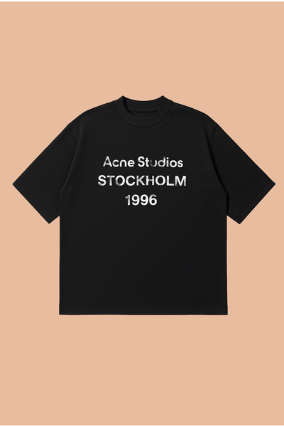 PURE POWER Acne Studios Stockholm Boxy Fit Oversize Unisex 100% Βαμβακερό Μπλ...