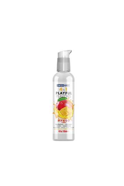 SWISS NAVY 4 In 1 Arome Jucause - Lubrifiant Cu Aroma De Mango - 4 Fl Oz/118 ...