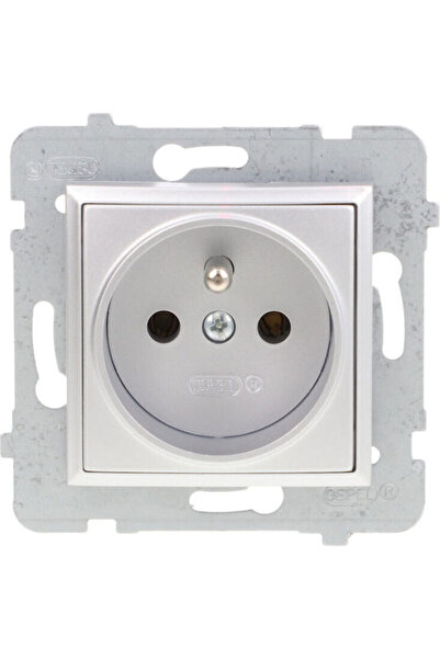 OSPEL Priză electrică simplă Aria, gri