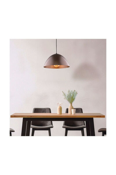 TK-Lighting TK Lighting Lampă suspendată maro cu soclu E27 34x165cm
