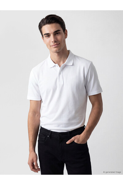 LC Waikiki Ανδρικό μπλουζάκι TexX Store Quality Polo Collar Soft Touch 100% Β...