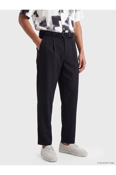 LC Waikiki Nevavm Relax Fit Pleated Men's Trousers with a Difference