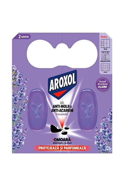 OEM Set 2 tablete gel, impotriva moliilor si acarienilor, Lavanda, Aroxol