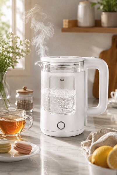 Generic 1.7 Liter Electric Water Kettle with Transparent Glass Window 1500W P...