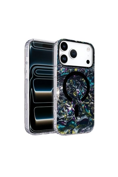 TheGencoo غطاء Onegif Apple iPhone 17 Pro/18 Pro Mila Dalgalı Magsafe - أزرق ...