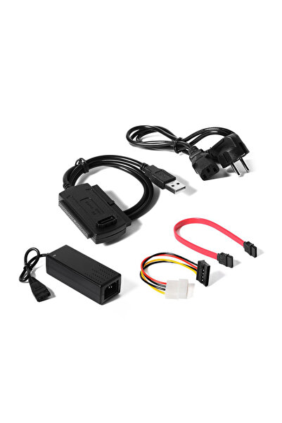 POWERTECH Converter USB 2.0 σε IDE & SATA CAB-U122, με τροφοδοσία, 0.8m