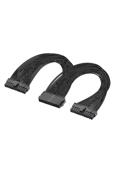 POWERTECH καλώδιο μητρικής 24pin σε 2x 24pin CAB-W052, 0.25m