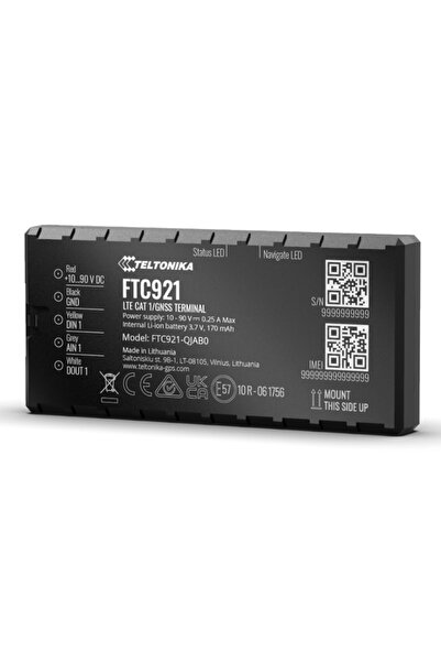 Teltonika Συσκευή εντοπισμού GPS οχημάτων FTC921, 4G LTE/GSM/GPRS/GNSS, 10-90V