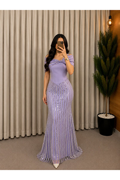 LATENA Elegant Suitable Phosphorescent Evening Dress