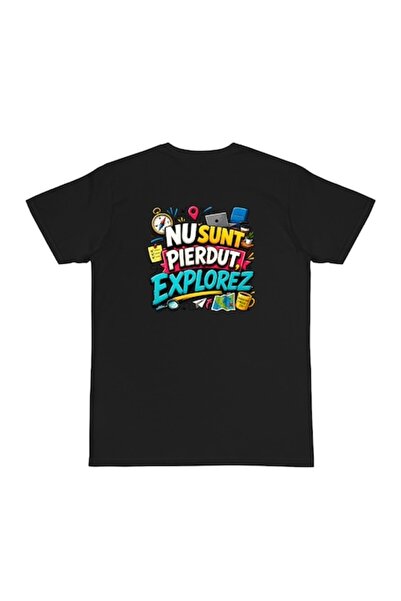 OEM Tricou personalizat cu mesaj: Nu sunt pierdut, îmi explorez, 100% bumbac,...