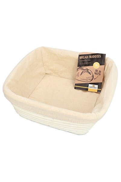 Birkmann Cos de rachita Bread Buddies pentru dospit, patrat, 25 x 25 cm, cu p...
