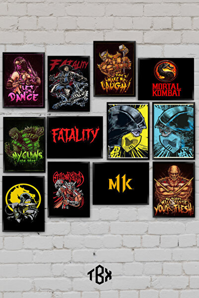 tablomaxtbx 12 τεμάχια χαρακτήρων παιχνιδιών μάχης Mortal Kombat Fatality Act...