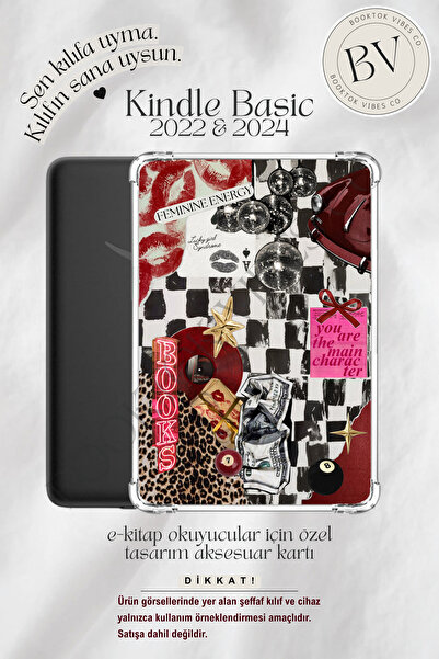 BookTok Vibes Co. Main Character Energy Kolaj Insert - Kindle ve Kobo E-Kitap...