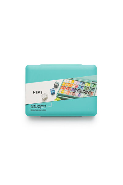 HIMI Twin Cup Gouache Set 48 Renk + 3 Brushes H-Tst126