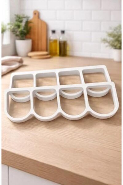 Yıldızan White Color Misterionstudio- Kitchen Roll Holder with 4 Compartments...
