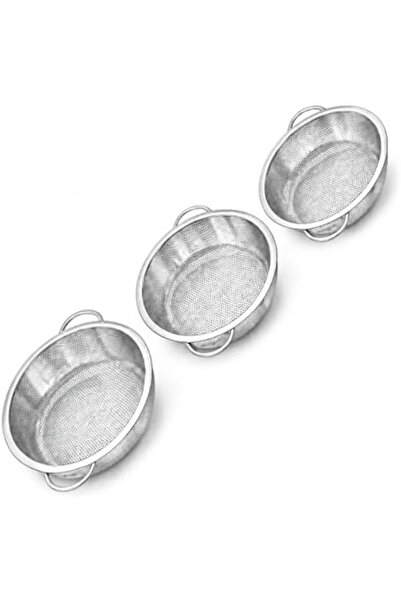 Yıldızan Tua Shop 3-Piece Stainless Steel Kitchen Strainer Set, Fine Wire Pro...