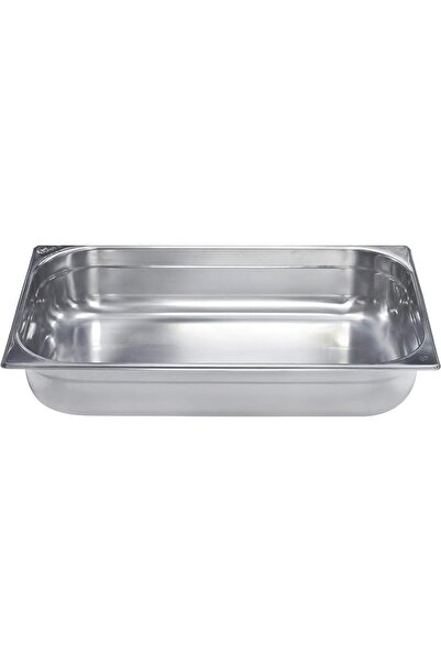 The Bros Steel GN Pan Silver 530X325X100 MM - Gastronorm Pan, Catering Pan, F...