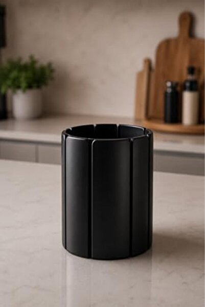 Yıldızan Modern Countertop Spoon Holder, Black, Multi-Purpose Kitchen Utensil...