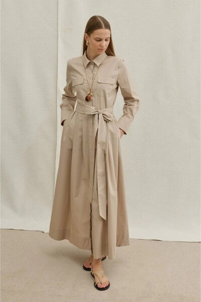 LEYLA STORE Cotton Grace |   Cotton Shirt Dress