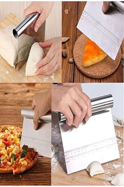 Yıldızan edl shop أداة تقطيع العجين وملعقة كشط من الفولاذ المقاوم للصدأ مع خط...