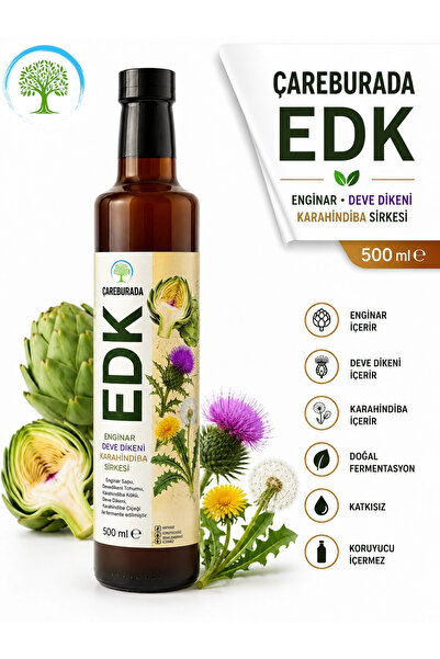 Çare Burada ÇareBurada EDK Sirke 500 ml | Enginar, Devedikeni, Karahindiba