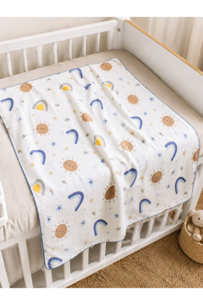 Rocha Baby Müslin Bebek Battaniyesi 80x90 cm - Çeşitli Desen ve Renk Seçenekleri