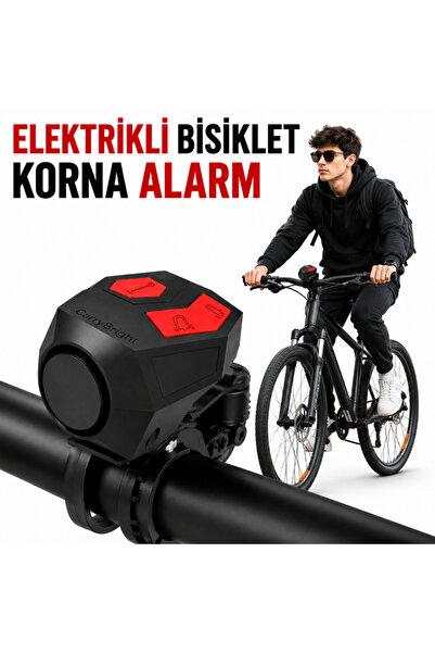 MultiZone 120 dB Güvenlik Alarmı ve Elektrikli Bisiklet Kornası IP65 Type-C Ş...