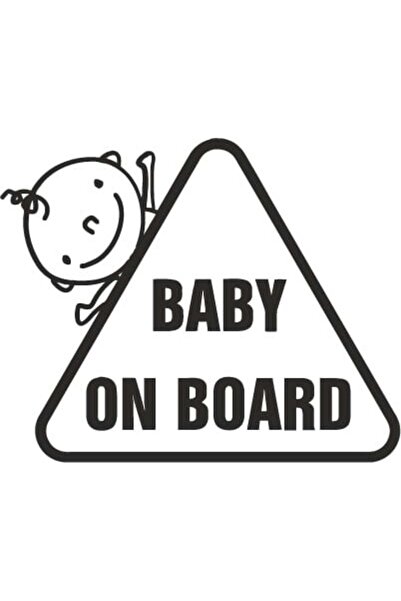 Amo-Stickers Baby On Board 17 25cm Verde