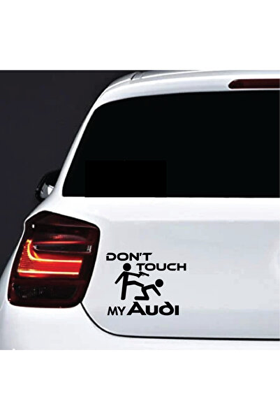 Amo-Stickers Ауди Стикер  "Не пипайте " 2, 30см, Тъмно сив