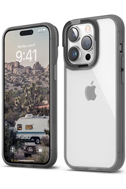 Elago Dual Case - Ανθεκτική Διάφανη Θήκη Apple iPhone 14 Pro - Black