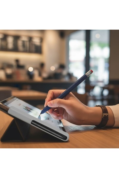 CaseOnn Samsung Galaxy Tab S10 Lite SM-X400 S Pen Kılıf Klasik Tasarım Mat Si...