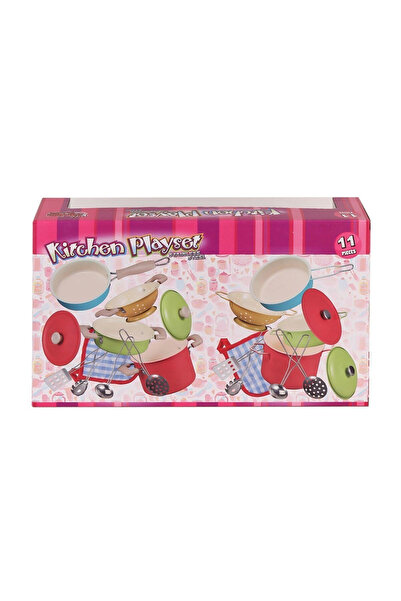 colezium Atf-3815-7A Colorful Enamel Pot Set 11 Pieces -Vardem Oyuncak