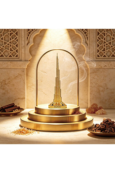 NUJET Dubai Burj Khalifa metal ornaments Middle East landmark building model ...