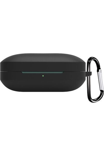 OEM Θήκη Σιλικόνης με Γάντζο Ασφαλείας για Oneplus Buds Pro 2, Μαύρο