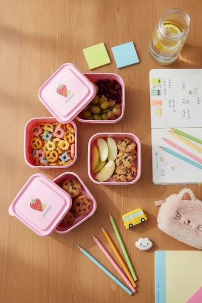 Miniso Lisanslı Çilek Serisi Yemek Kabı Seti 3’lü – Pratik Saklama