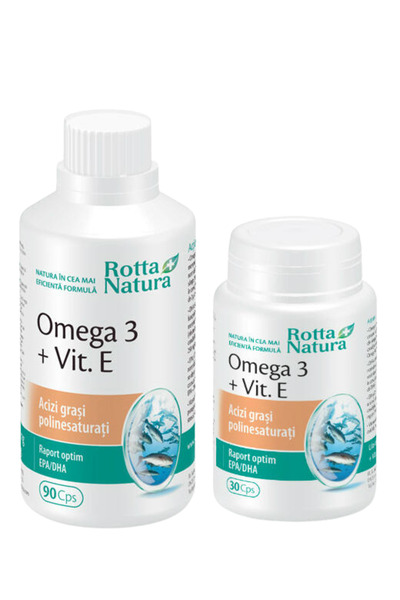 Rotta Natura Omega 3 + Vitamina E 90cps+30cps
