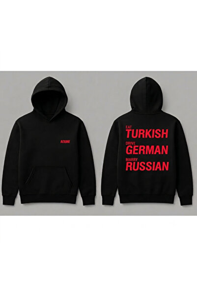 SVART WEAR Eat Turkish Drive German Marry Russian Unisex Oversize %100 Cotton...