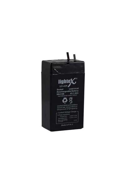 MİKROGATE Lightex LT-41N 4V 1 Ah Bakımsız Işıldak Aküsü