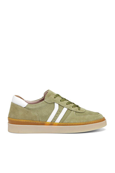Tergan Yeşil Hakiki Süet Deri Kadın Sneaker - K26I1AY68421-V0O