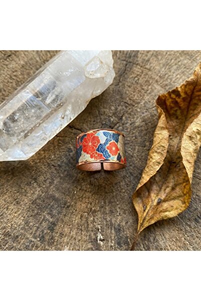 Erol Bakır New Series 619 Bijouterie Ring 100% Handmade Copper