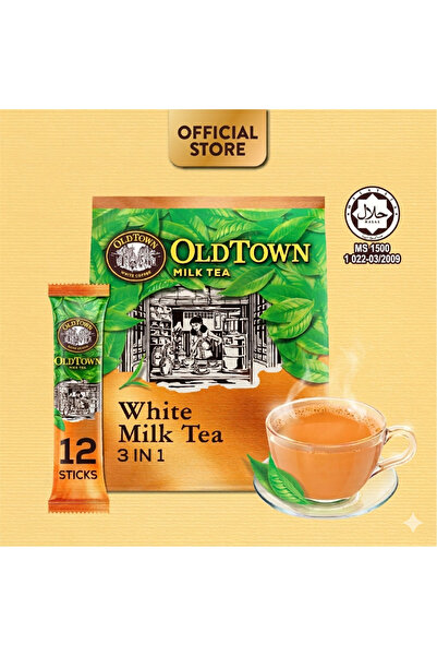 OldTown Instant 3in1 Premix White Milk Tea, 12 Sticks