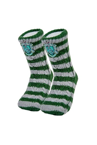 OEM Skarpetki Slytherin Harry Potter, multicolor, 25cm, cu ocieplire si antid...
