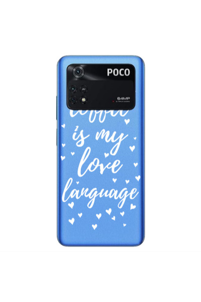 Other Xiaomi Poco M4 Pro 4G Coffe is my love language Transparent Silicone TP...