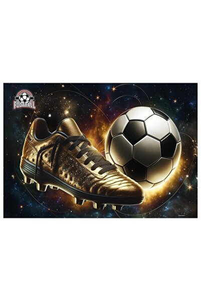 Derform Covoras pentru birou Pilka, cu imprimeu minge de fotbal, pentru mouse...