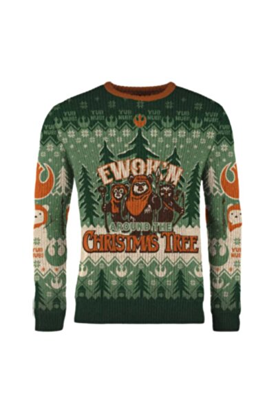OEM Pulover de Craciun Star Wars Ewoks la Brad - M
